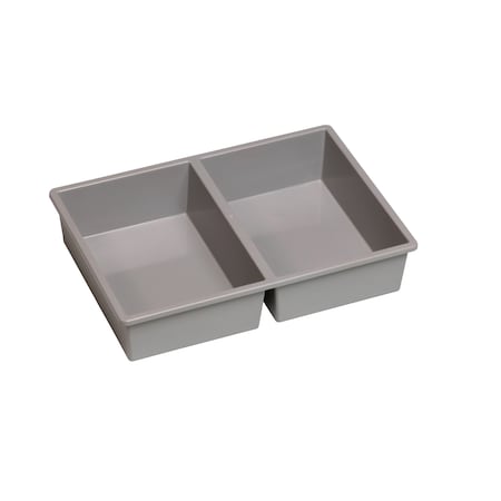 Plastic Division Stortray Insert Divider, Gray, 7.75 In W, 5.75 In H